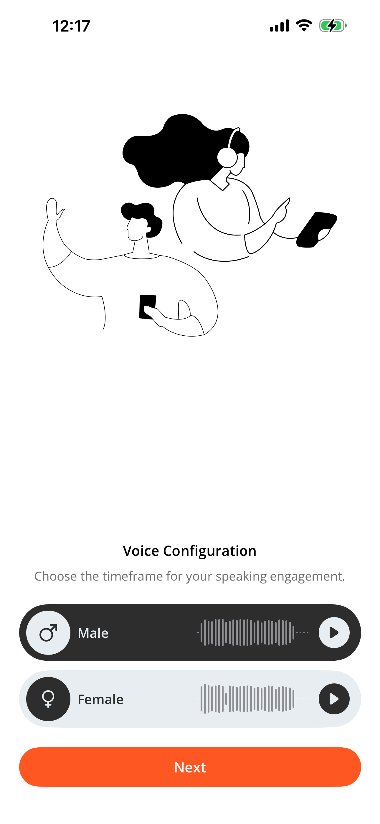 Speaking Clock with Voice screen 4
